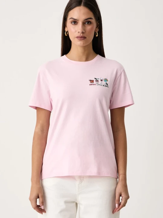 Zdjęcie produktu MC2 Saint Barth T-shirt damski bawełniany różowy