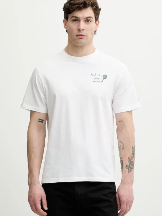 Zdjęcie produktu MC2 Saint Barth T-shirt męski bawełniany biały