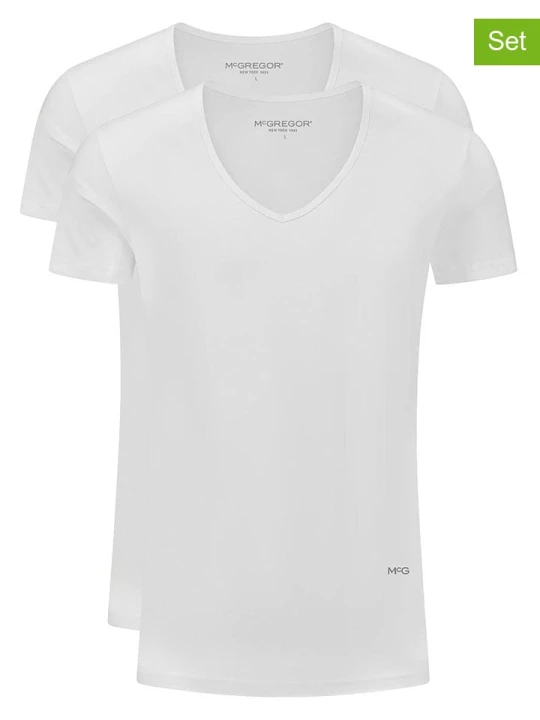 Zdjęcie produktu McGregor Koszulki (2 szt.) w kolorze białym rozmiar: XL