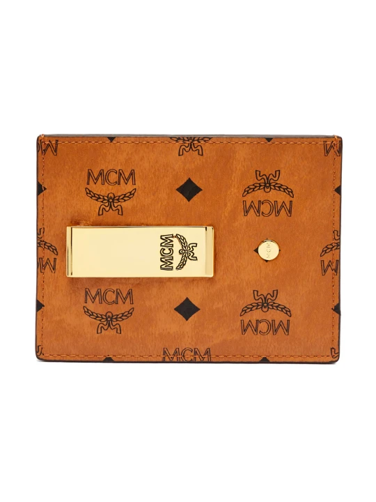 Zdjęcie produktu MCM Skórzane etui na karty AREN brązowy