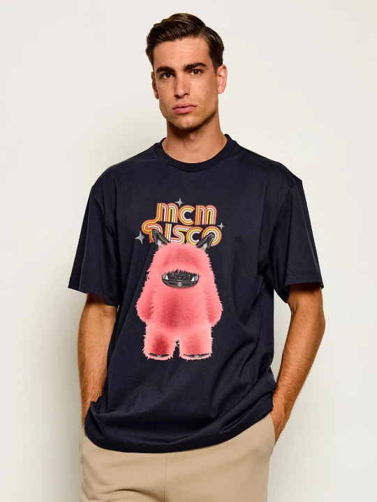 Zdjęcie produktu MCM T-shirt Mars Dog Disco | Oversize fit granatowy
