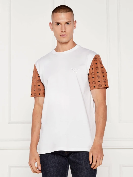 Zdjęcie produktu MCM T-shirt MONOGRAM | Regular Fit biały