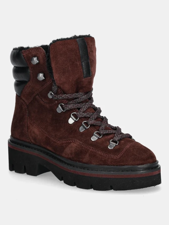 Zdjęcie produktu Medicine botki skórzane bordowy