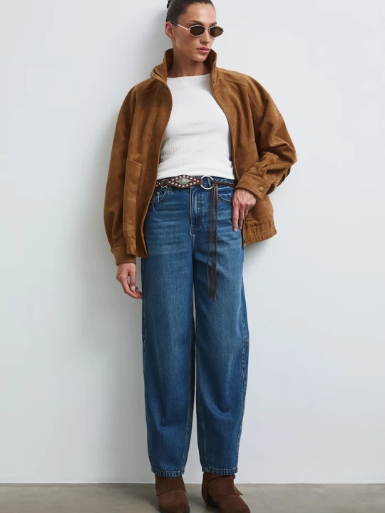 Zdjęcie produktu Medicine jeansy slouchy damskie granatowy