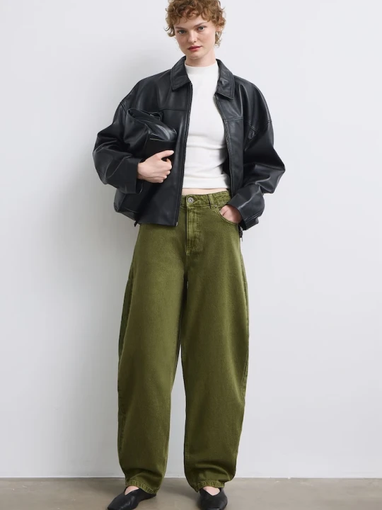 Zdjęcie produktu Medicine jeansy slouchy damskie zielony