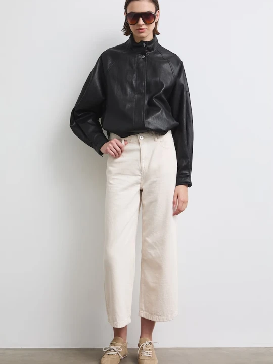 Zdjęcie produktu Medicine jeansy wide leg damskie beżowy