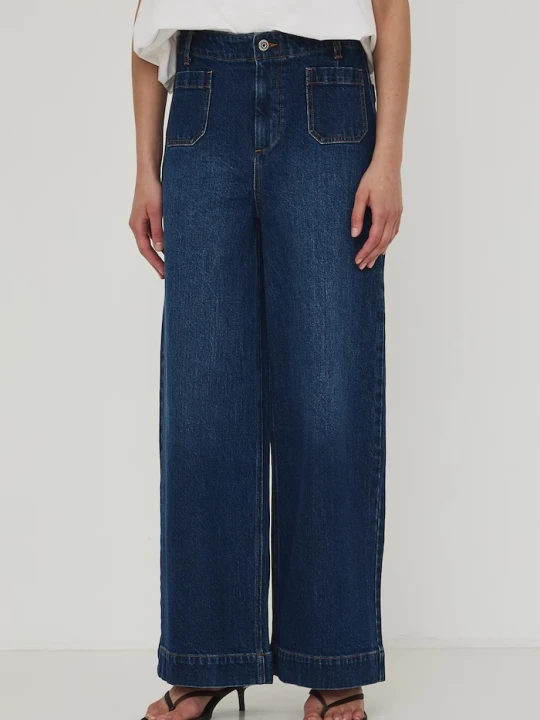 Zdjęcie produktu Medicine jeansy wide leg damskie granatowy