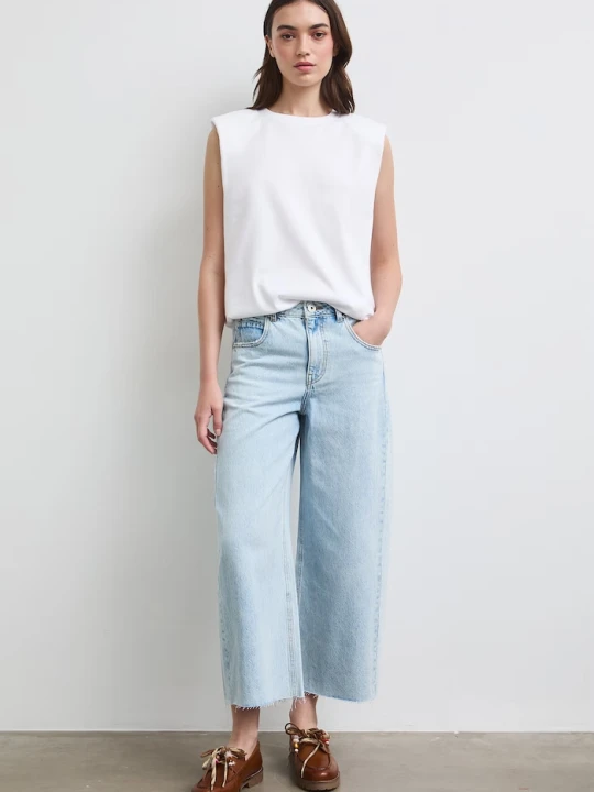 Zdjęcie produktu Medicine jeansy wide leg damskie niebieski