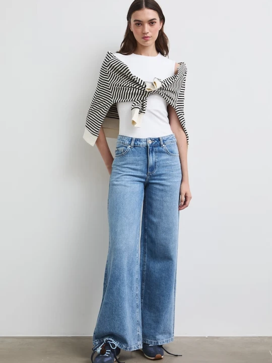 Zdjęcie produktu Medicine jeansy wide leg damskie niebieski
