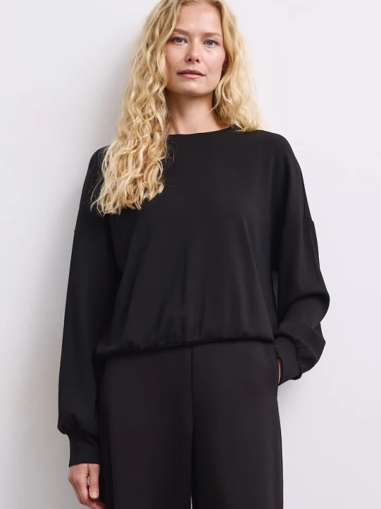 Zdjęcie produktu Medicine longsleeve damski z wiskozą czarny