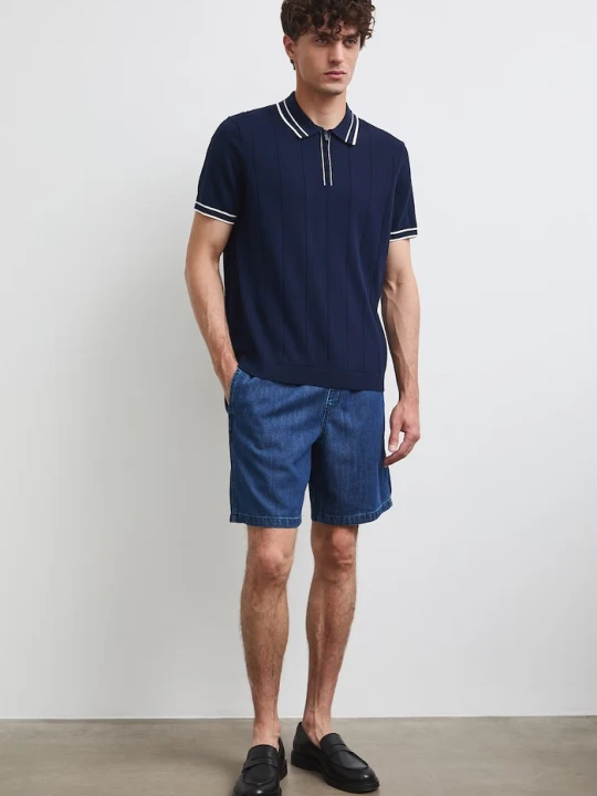 Zdjęcie produktu Medicine polo męskie bawełniane granatowy