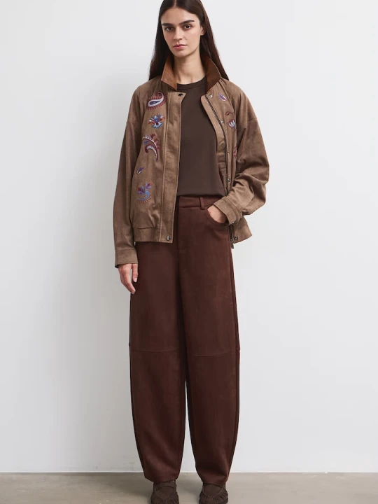 Zdjęcie produktu Medicine spodnie slouchy damskie brązowy