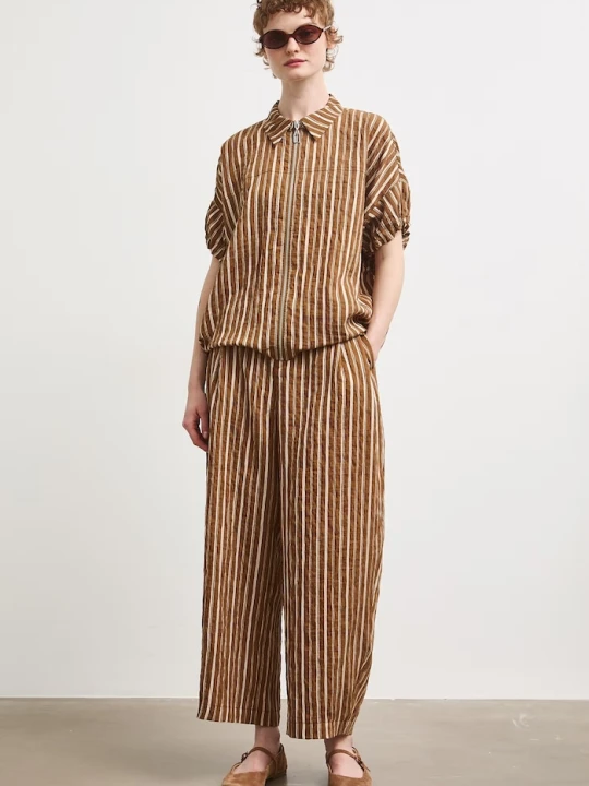 Zdjęcie produktu Medicine spodnie slouchy damskie z lyocellem brązowy