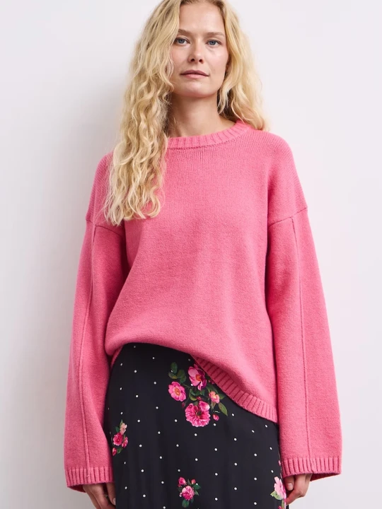 Zdjęcie produktu Medicine sweter damski z bawełną różowy