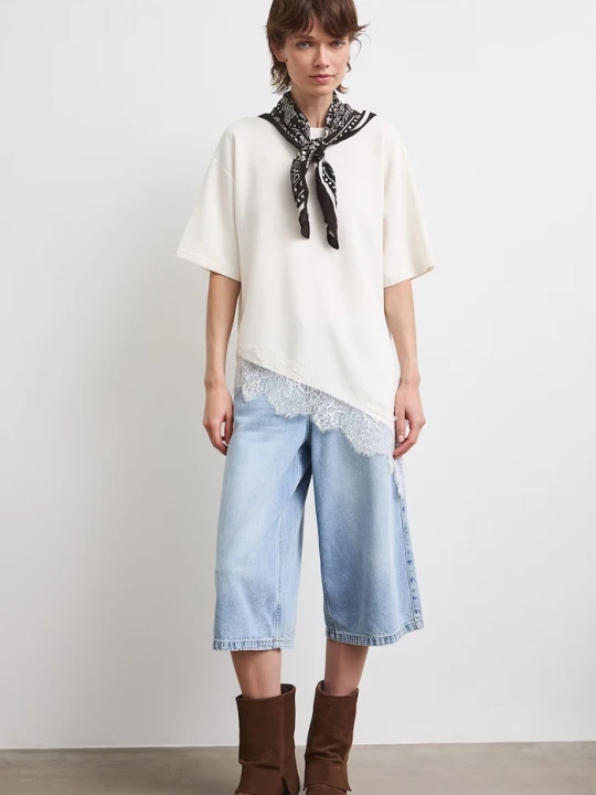 Zdjęcie produktu Medicine T-shirt oversize damski z modalem beżowy