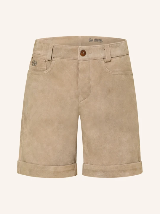 Zdjęcie produktu Meindl Spodnie Skórzane Bullrider Short beige JASNOBRĄZOWY