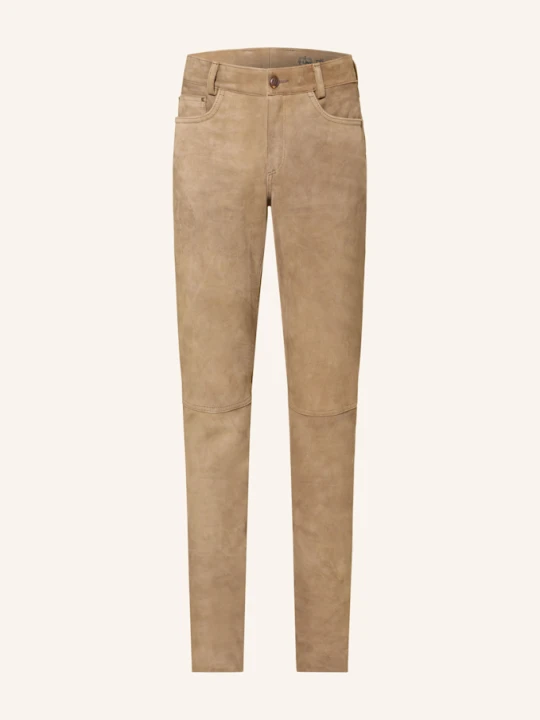 Zdjęcie produktu Meindl Spodnie Skórzane Romeo Regular Fit beige JASNOBRĄZOWY