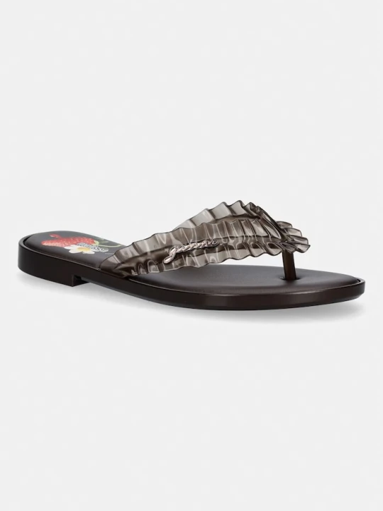 Zdjęcie produktu Melissa japonki damskie FLIP FLOP SLIM + GANNI AD brązowy