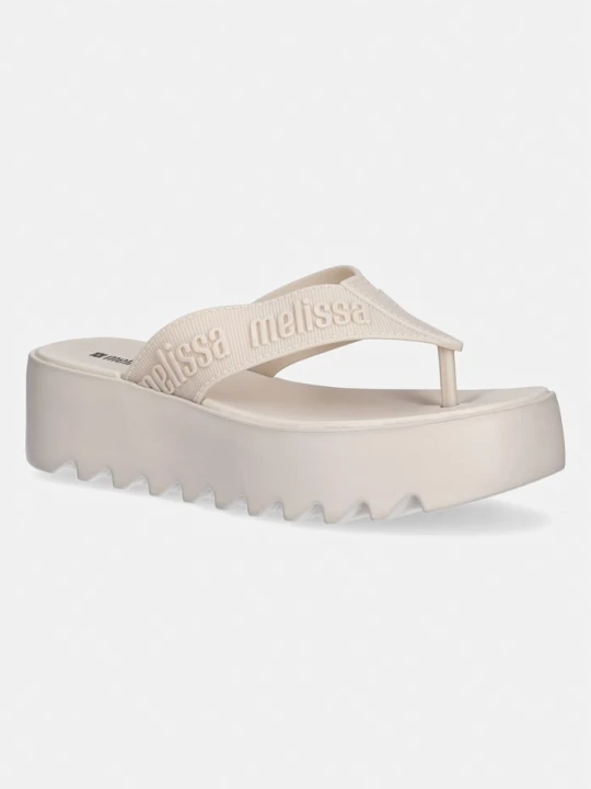 Zdjęcie produktu Melissa japonki damskie M LOVER THONG PLATFORM AD beżowy