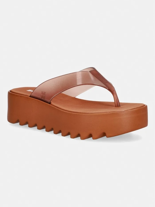 Zdjęcie produktu Melissa japonki damskie THONG PLATFORM AD brązowy