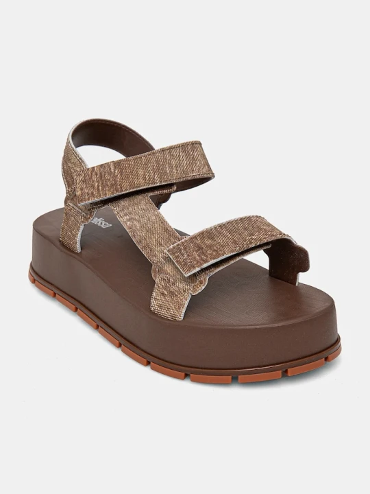 Zdjęcie produktu Melissa sandały FLOWING PLATFORM DENIM brązowy