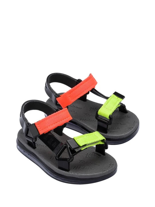 Zdjęcie produktu Melissa Sandały w kolorze czarno-koralowo-żółtym rozmiar: 25/26