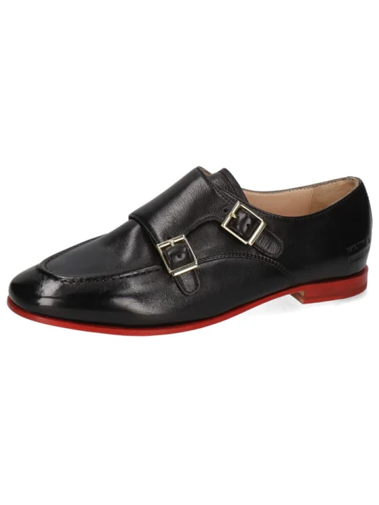 Zdjęcie produktu MELVIN & HAMILTON Skórzane slippersy "Scarlett 68" w kolorze czarnym rozmiar: 41