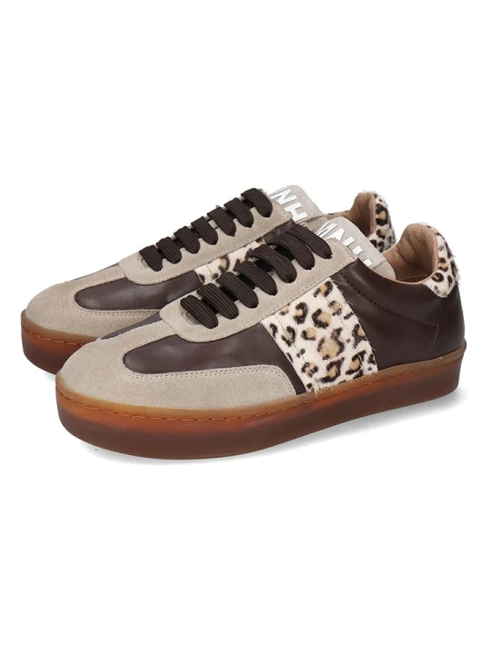 Zdjęcie produktu MELVIN & HAMILTON Skórzane sneakersy "Amira 1" w kolorze brązowo-beżowym rozmiar: 39
