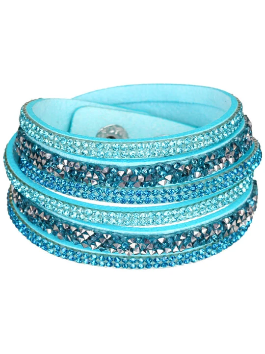 Zdjęcie produktu MENTHE À L'O Bransoletka z kryształami rozmiar: onesize turquoise