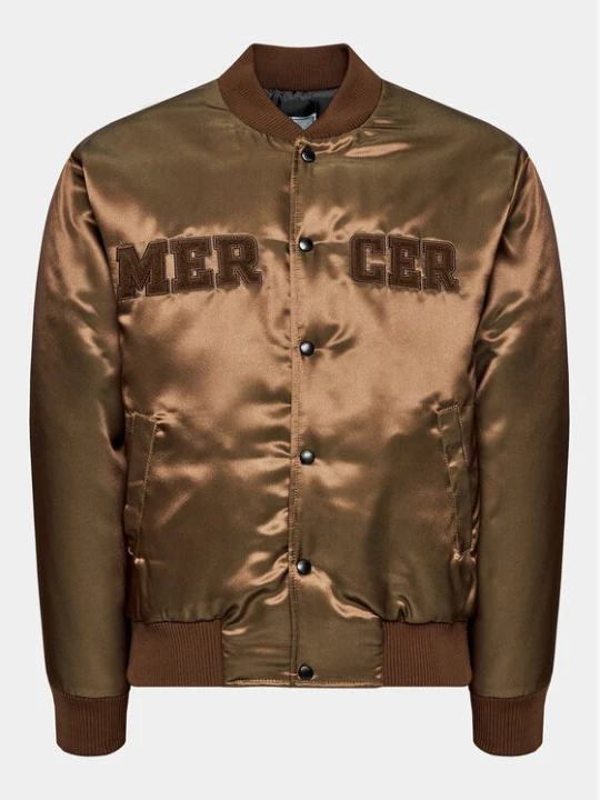 Zdjęcie produktu Mercer Amsterdam Kurtka bomber Unisex The Varsity MEAP233003 Brązowy Classic Fit