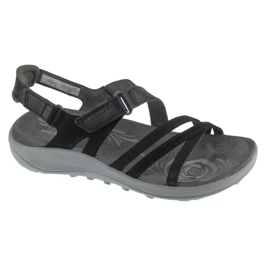 Zdjęcie produktu Merrell Harbor Backstrap J008362, Damskie, Czarne, sandały, skóra licowa, rozmiar: 37