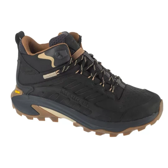Zdjęcie produktu Merrell Moab Speed 2 Ltr Mid Wp J037777, Męskie, Czarne, buty trekkingowe, skóra naturalna, rozmiar: 43