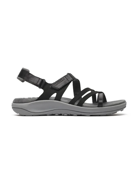 Zdjęcie produktu Merrell sandały z odkrytą piętą damskie skórzane HARBOR BACKSTRAP czarny