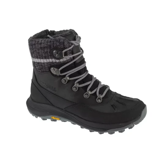 Zdjęcie produktu Merrell Siren 4 Thermo Mid Zip WP J037410, Damskie, Czarne, buty trekkingowe, nubuk, rozmiar: 37