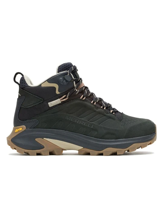 Zdjęcie produktu Merrell Skórzane buty trekkingowe "Moab Speed 2 Mid" w kolorze granatowo-czarnym rozmiar: 40