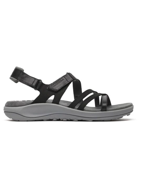 Zdjęcie produktu Merrell Skórzane sandały "Harbor Backstrap" w kolorze czarno-szarym rozmiar: 41