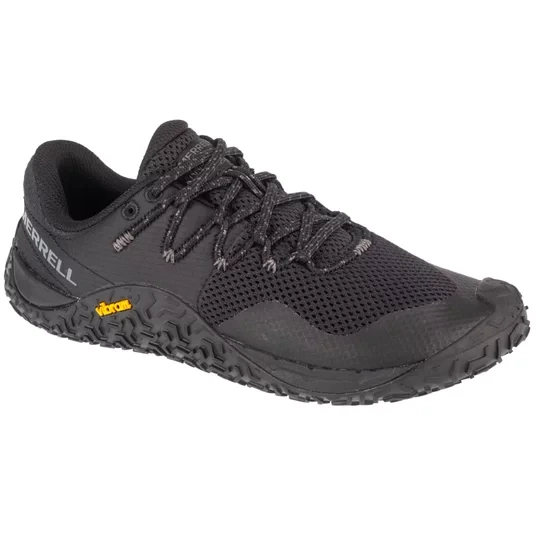 Zdjęcie produktu Merrell Trail Glove 7 J037336, Damskie, Czarne, buty do biegania, przewiewna siateczka, rozmiar: 36