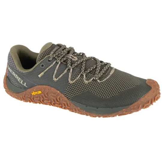Zdjęcie produktu Merrell Trail Glove 7 J067655, Męskie, Zielone, buty do biegania, przewiewna siateczka, rozmiar: 43