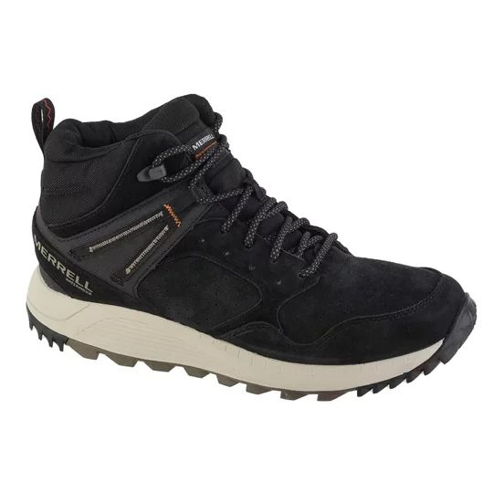 Zdjęcie produktu Merrell Wildwood Sneaker Mid WP J067285, Męskie, Czarne, buty zimowe, skóra zamszowa, rozmiar: 43