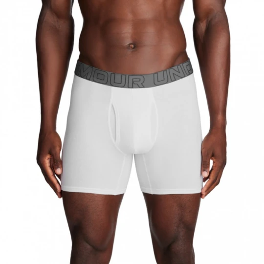 Zdjęcie produktu Męska bielizna treningowa (3-pack) Under Armour M UA Perf Cotton 6in - biała