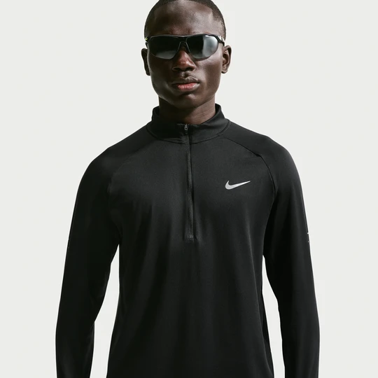 Zdjęcie produktu Męska bluza do biegania z zamkiem 1/2 Dri-FIT Nike Stride - Czerń
