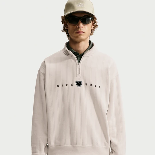 Zdjęcie produktu Męska bluza do golfa o kroju oversize z zamkiem 1 / 2 Nike Fairway Fresh Therma-FIT - Brązowy
