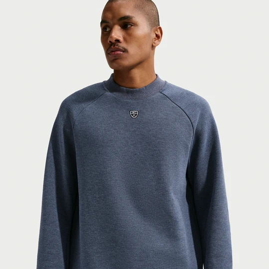 Zdjęcie produktu Męska bluza do golfa Therma-FIT Nike Par z półokrągłym dekoltem - Niebieski