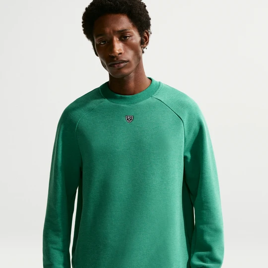 Zdjęcie produktu Męska bluza do golfa Therma-FIT Nike Par z półokrągłym dekoltem - Zieleń