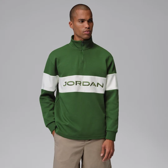 Zdjęcie produktu Męska bluza do golfa z zamkiem 1/4 Dri-FIT Jordan Sport - Zieleń
