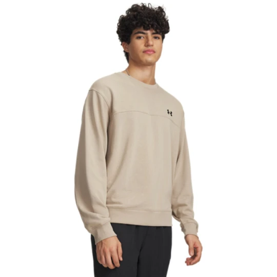 Zdjęcie produktu Męska bluza dresowa nierozpinana bez kaptura Under Armour UA Rival LW Crew - khaki