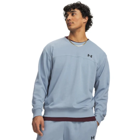 Zdjęcie produktu Męska bluza dresowa nierozpinana bez kaptura Under Armour UA Rival LW Crew - niebieska