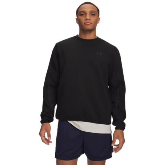 Zdjęcie produktu Męska bluza dresowa nierozpinana bez kaptura Under Armour UA Unstoppable Flc Crew - czarna