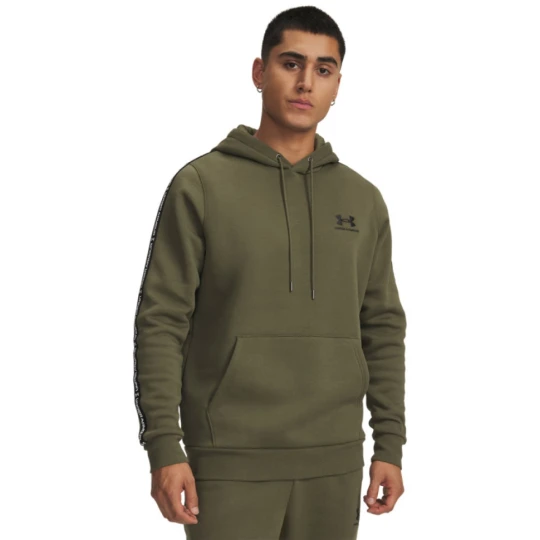 Zdjęcie produktu Męska bluza dresowa nierozpinana z kapturem Under Armour UA Icon Fleece Hd Taping - khaki