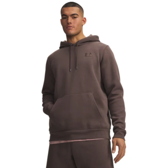 Zdjęcie produktu Męska bluza dresowa nierozpinana z kapturem Under Armour UA Icon Fleece Hoodie - brązowa